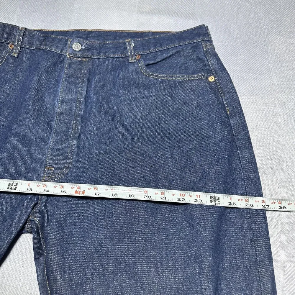 NEW Levi's 501‎ Straight Leg Button Fly Dark Wash Denim Jeans Men's 41x34** NWT